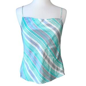 Banana Republic Silk Y2K Striped Cami Tank Top